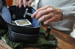 Luxury Leather Dopp Kit for Noble Travellers