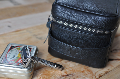 Luxury Leather Dopp Kit for Noble Travellers