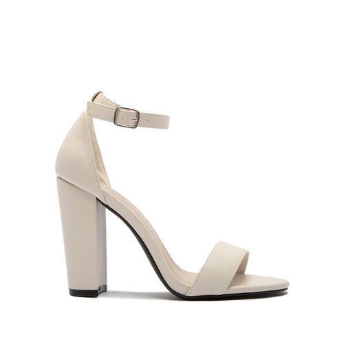 Cashmere Elegance: Opulent Ankle Strap Sandal