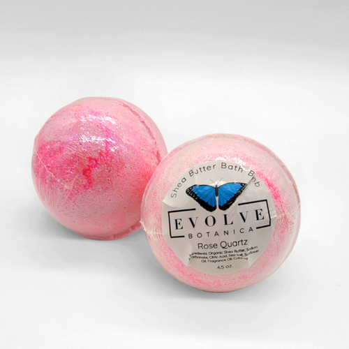 Rose Quartz Serenity: Opulent Bath Bomb Luxury