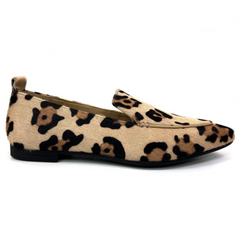 Addy Jaguar Leopard Haircalf Flats: Luxury Defined