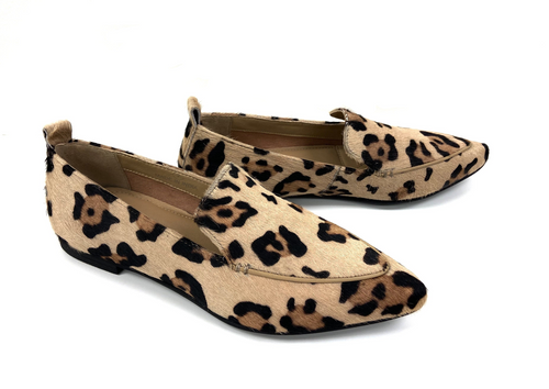 Addy Jaguar Leopard Haircalf Flats: Luxury Defined