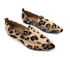 Addy Jaguar Leopard Haircalf Flats: Luxury Defined