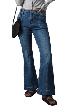 Get the Blue Flare Jeans Look Now!