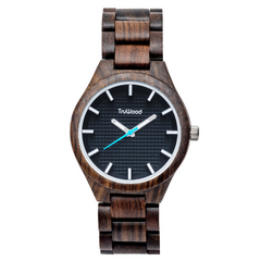 TruWood Capitan: Black Sandalwood Elegance Watch