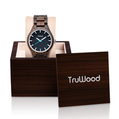 TruWood Capitan: Black Sandalwood Elegance Watch