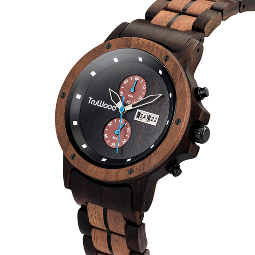 Luxury Fusion: Apex Precision Wood Watch