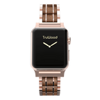 Exquisite Rose Gold Walnut Watch Band