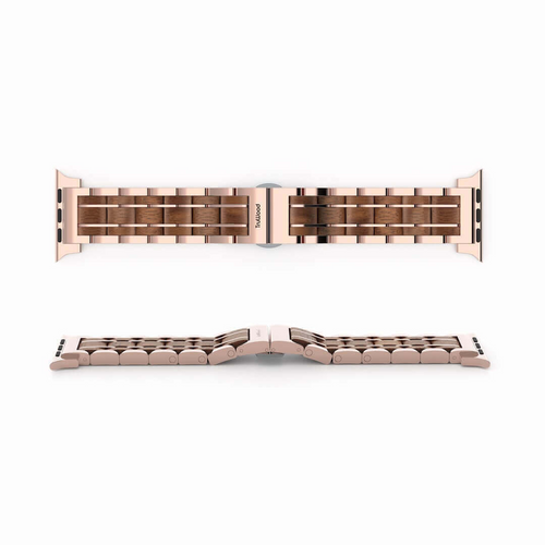 Exquisite Rose Gold Walnut Watch Band