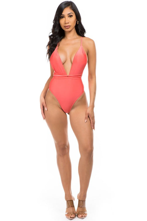 Lavish Love: Enchanting Goddess V-Neck Swimsuit 💖