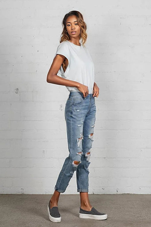 Get Ready to Rock: Distressed Tomgirl Jeans!