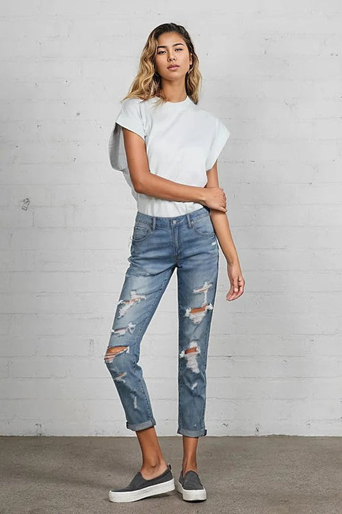 Get Ready to Rock: Distressed Tomgirl Jeans!