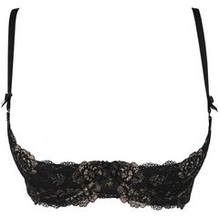 Gilded Allure Open Cup Push-Up Bra by Axami