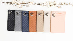 Elegant Quilted PU Leather Wristlet Clutch