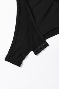 Sophisticated Black Zip-Up Sleeveless Bodysuit