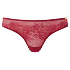 Raspberry Bliss Lace Panty: Luxe Elegance.