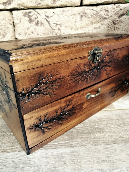 The Voldor Handmade Lichtenberg Elegance Watch Casket