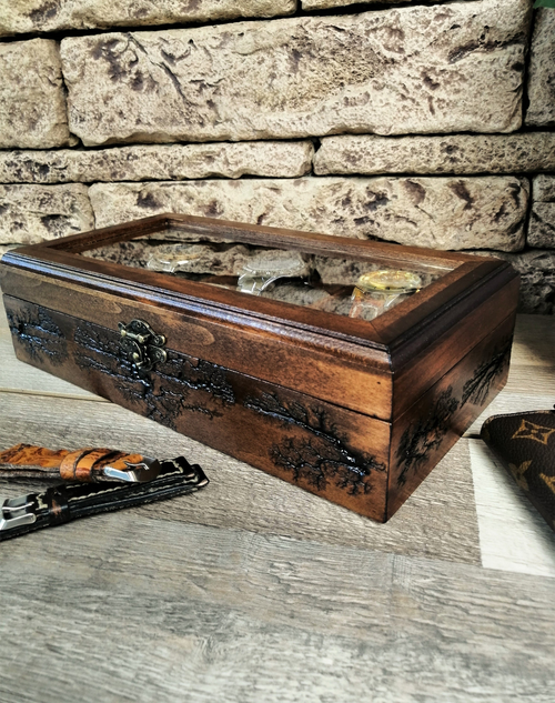 VOLDOR 69 Grand Linden Wood Watch Box