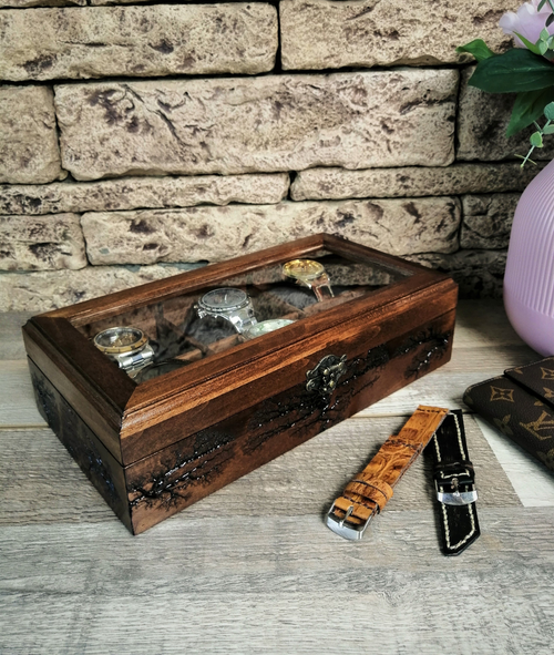 VOLDOR 69 Grand Linden Wood Watch Box