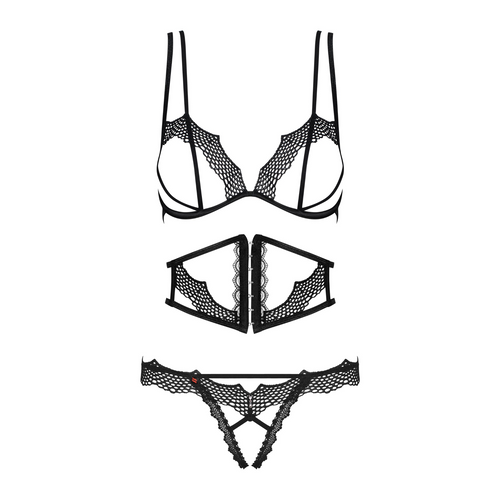 Enchanting Love: Seductive Black Lace Set 💖