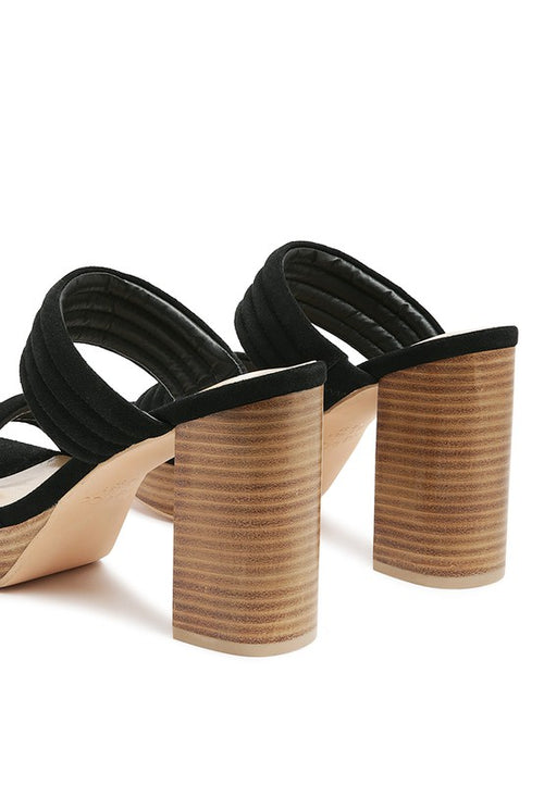 Opulent Suede Block Heel: Ultimate Luxury Sandals