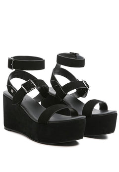 Opulent Suede Wedge Sandals: Indulge in Luxury