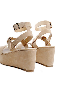 Opulent Suede Wedge Sandals: Indulge in Luxury