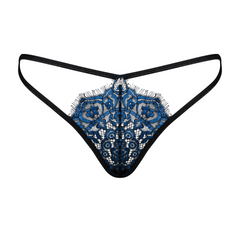 Seduce in Navy Blue Lace Thong 💙✨