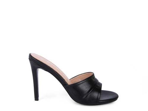 Opulent Elegance Pleated High Heels: Luxe Chic