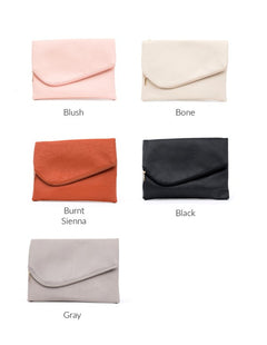 Thy Elegant Vegan Leather Envelope Clutch 👜