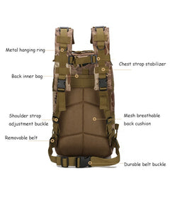 Tactical Military 25L MOLLE Backpack: Adventure's Finest.