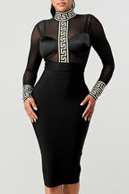 Enchanted Winter Bliss Bandage Dress