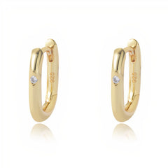 Radiant Elegance Huggie Earrings: Ultimate Luxury