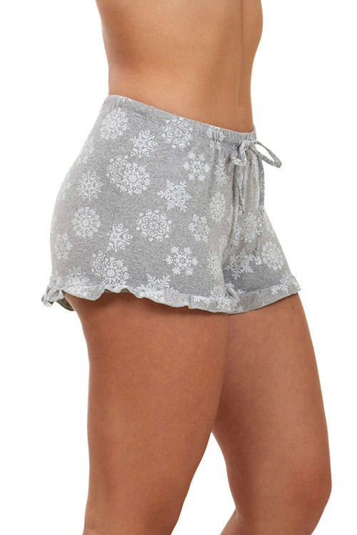 Festive Ruffle Hem Reindeer Shorts Duo