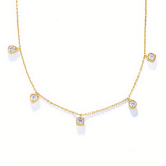 Arden Elegance: Opulent CZ Adorned Necklace