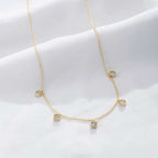 Arden Elegance: Opulent CZ Adorned Necklace