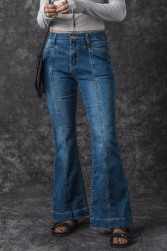 Get the Blue Flare Jeans Look Now!