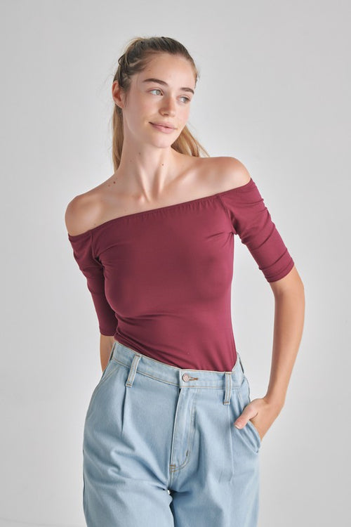 Enchanting Elegance Off-the-Shoulder Top