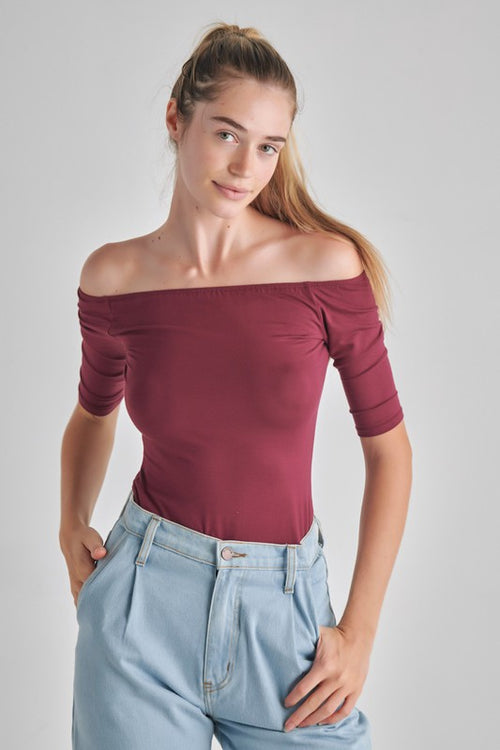 Enchanting Elegance Off-the-Shoulder Top