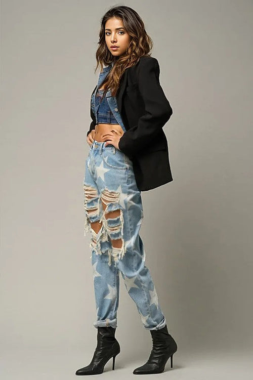 Light Up Your Style with Starry Jeans!