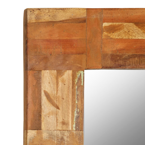 vidaXL Exquisite Reclaimed Wood Wall Mirror: Timeless elegance.