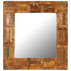 vidaXL Exquisite Reclaimed Wood Wall Mirror: Timeless elegance.