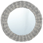 vidaXL Wicker Mirror: A Masterpiece of Elegance.