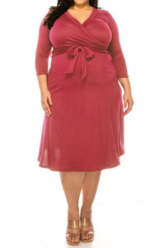 Enchanted Romance Wrap Dress: Curves of Grace.