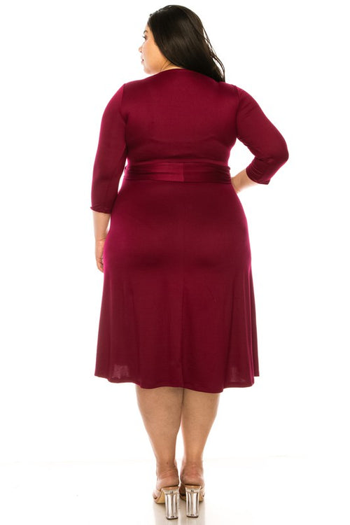 Enchanted Romance Wrap Dress: Curves of Grace.