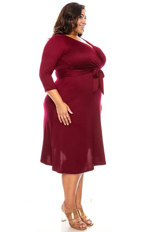 Enchanted Romance Wrap Dress: Curves of Grace.