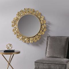 Martha Stewart Eden Gold: Opulent Ginkgo Mirror