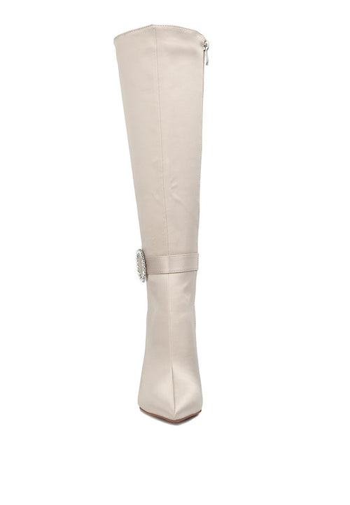 Elegance Enchanté: Luxe High Calf Boots