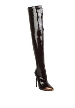 Chimes Radiant Elegance: Opulent High Heel Boots