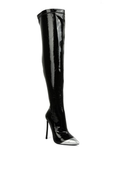 Chimes Radiant Elegance: Opulent High Heel Boots